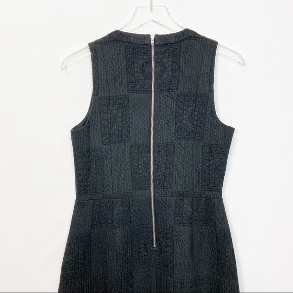 Madewell Textured Afternoon Jacquard Flared Dress - Picture 9 of 12